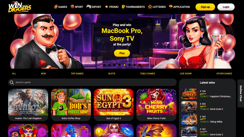 Win Diggers Gambling Establishment Login