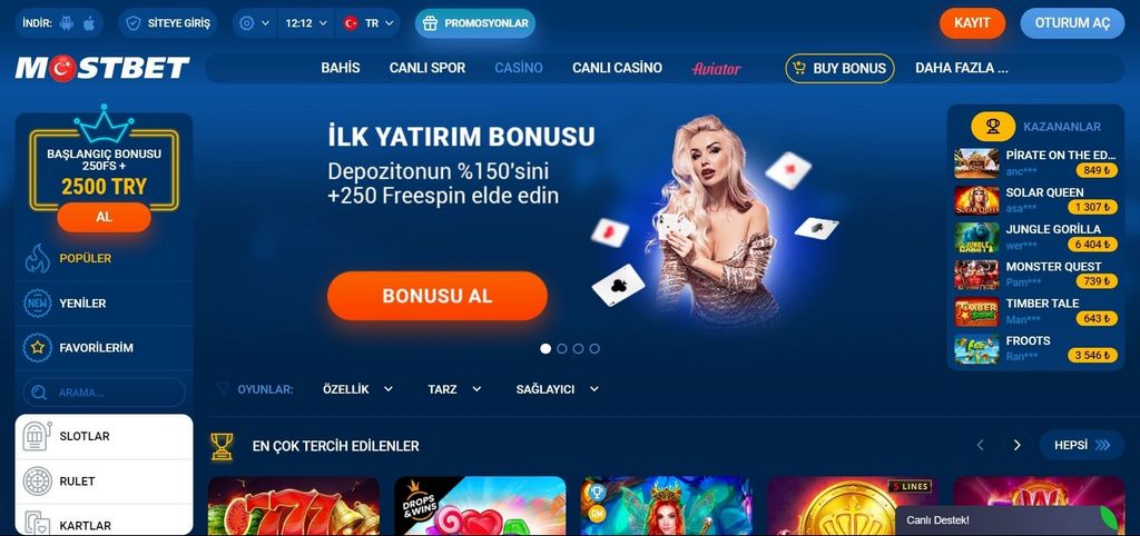 Mostbet Gambling мекемесі KZ - ойнау үшін жеңілдік алыңыз